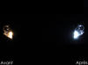 xenon white sidelight bulbs LED for Citroen Jumpy before and after