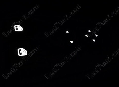 white Buttons Led lighting for window lifter and wing mirror adjustment in fiat Grande Punto Evo