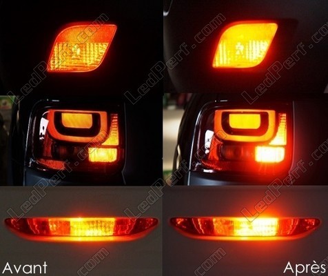 rear fog light LED for Ford Ka II before and after