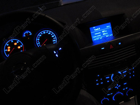 blue instrument panel LED for Opel Astra H