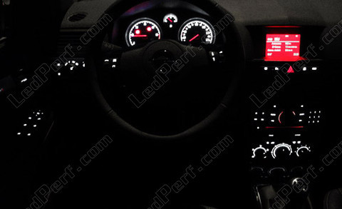 white and red instrument panel LED for Opel Astra H