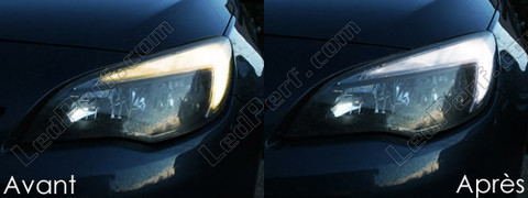 LED sidelight bulbs/Daytime running lights for Opel Astra J