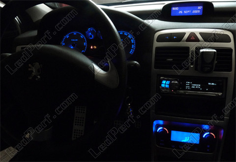 blue instrument panel LED for Peugeot 307 T6 phase 2