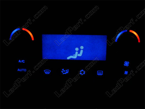 Dual-zone blue Air conditioning LED for Peugeot 307 T6 phase 2