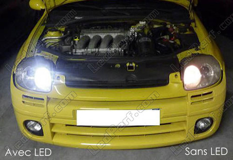 xenon white sidelight bulbs LED for Renault Clio 2 phase 1