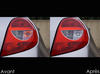 Rear indicators LED for Renault Clio 3 before and after
