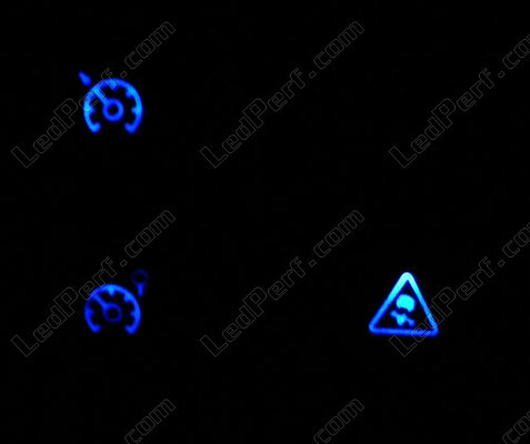 blue ESP and controller LED Buttons for Renault Modus