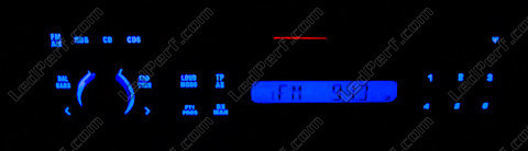 blue Car radio LED for Seat Leon 1M