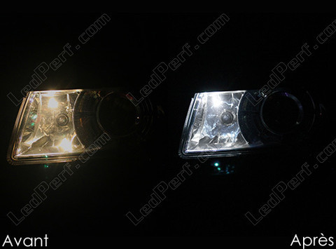 xenon white sidelight bulbs LED for Skoda Superb 3T Tuning