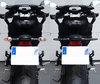 Before and after comparison following a switch to Sequential LED Indicators on BMW Motorrad F 800 R (2015 - 2019)