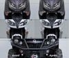 Front indicators LED for Honda Forza 250 (2005 - 2008) before and after