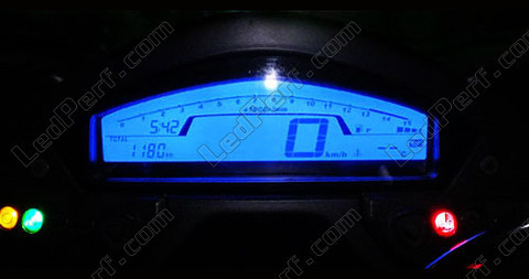 blue Honda Hornet LED Meter lighting kit