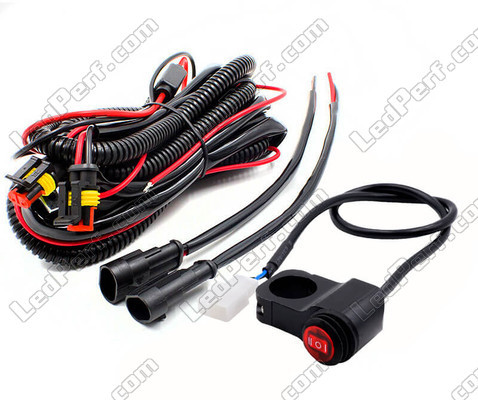 Complete electrical harness with waterproof connectors, 15A fuse, relay and handlebar switch for a plug and play installation on Suzuki Burgman 125 (2007 - 2013)<br />