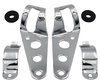 Set of Attachment brackets for chrome round Yamaha XV 1100 Virago headlights