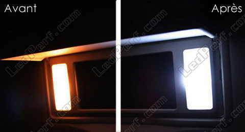 LED Sunvisor Vanity Mirrors Peugeot 307