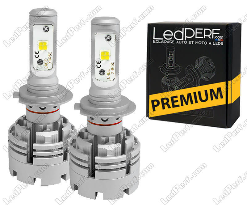 H7 LED bulb set 12/24 Volt white - for 12 and 24 volt use