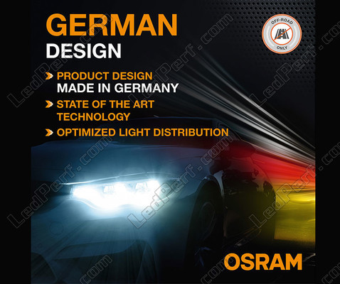 German design of the H7 Osram LEDriving® XTR 6000K LED - 64210DWXTR