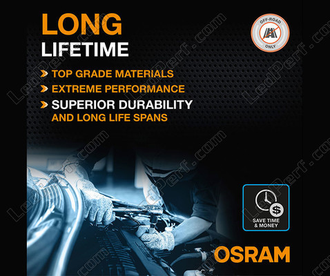 Life span of the LED bulbs H7 Osram LEDriving® XTR 6000K - 64210DWXTR
