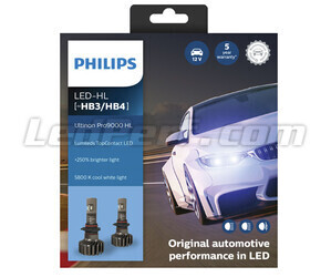 HB3 (9005) LED Bulbs Kit PHILIPS Ultinon Pro9000 +250% 5800K - 11005U90CWX2