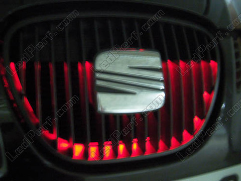 Radiator grille - red LED strip - waterproof 30cm