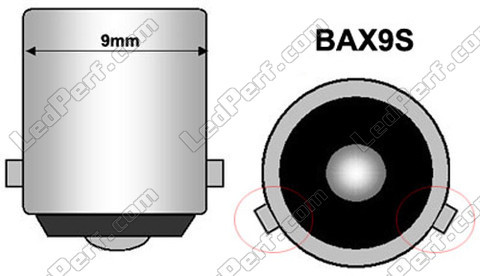 BAX9S H6W Xtrem LED bulb xenon effect Orange/Yellow