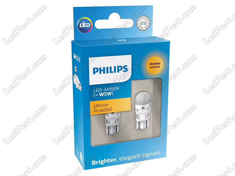 Philips Ultinon Pro6000 W5W-T10 set Amber 11961AU60X2