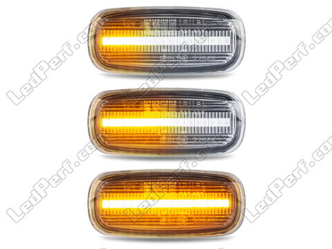 Lighting of the transparent sequential LED turn signals for Audi A3 8L
