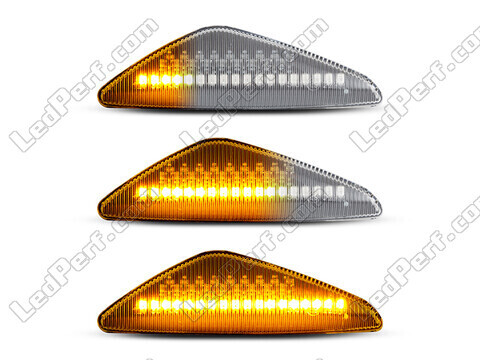 Lighting of the transparent sequential LED turn signals for BMW X5 (E70)