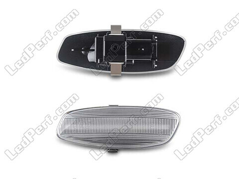 Connectors of the sequential LED turn signals for Citroen C4 II - transparent version
