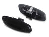 Side view of the dynamic LED side indicators for Citroen C4 - Smoked Black Version
