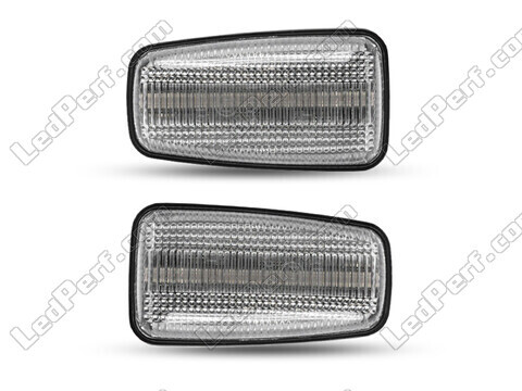 Front view of the sequential LED turn signals for Citroen Jumpy (2007 - 2012) - Transparent Color