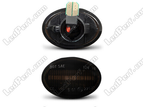 Connector of the smoked black dynamic LED side indicators for Fiat 500