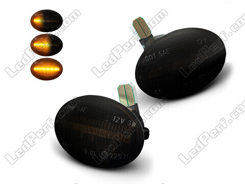 Dynamic LED Side Indicators for Fiat 500 - Smoked Black Version