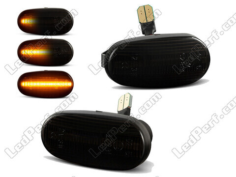 Dynamic LED Side Indicators for Fiat Bravo 2 - Smoked Black Version
