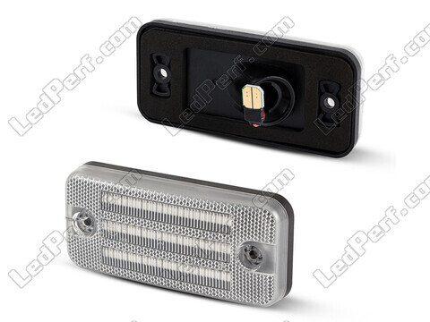 Side view of the sequential LED turn signals for Fiat Ducato III - Transparent Version