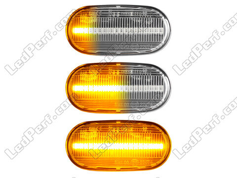 Lighting of the transparent sequential LED turn signals for Honda Accord 8G