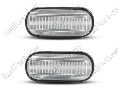 Front view of the sequential LED turn signals for Honda Prelude 5G - Transparent Color