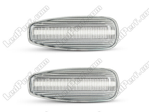 Front view of the sequential LED turn signals for Hyundai I30 MK1 - Transparent Color