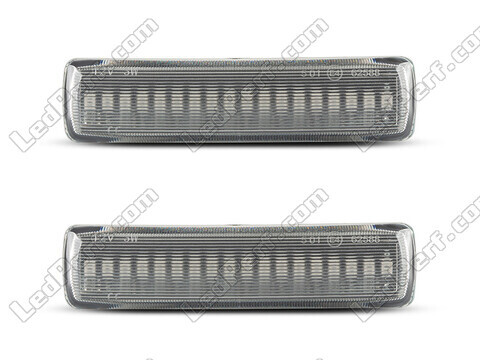 Front view of the sequential LED turn signals for Land Rover Discovery IV - Transparent Color