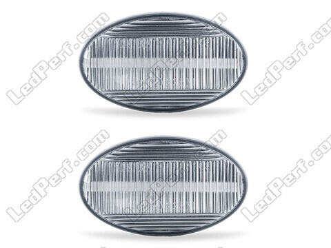 Front view of the sequential LED turn signals for Mercedes Vito (W447) - Transparent Color