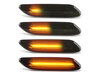 Lighting of the black dynamic LED side indicators for Mini Paceman (R61)