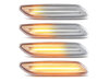 Lighting of the transparent sequential LED turn signals for Mini Paceman (R61)