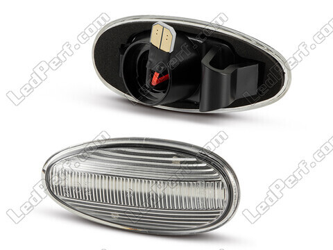 Side view of the dynamic LED side indicators for Mitsubishi Pajero sport 1 - Smoked Black Version