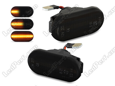 Dynamic LED Side Indicators for Nissan Qashqai I (2007 - 2010) - Smoked Black Version