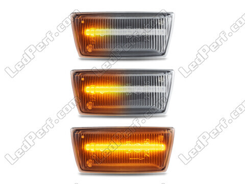 Lighting of the transparent sequential LED turn signals for Opel Astra H