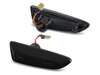 Side view of the dynamic LED side indicators for Opel Astra J - Smoked Black Version