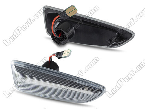 Side view of the sequential LED turn signals for Opel Astra J - Transparent Version