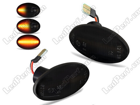 Dynamic LED Side Indicators for Opel Combo B - Smoked Black Version