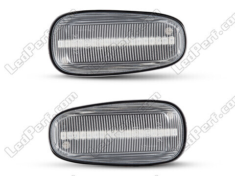 Front view of the sequential LED turn signals for Opel Zafira A - Transparent Color