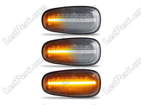 Lighting of the transparent sequential LED turn signals for Opel Zafira A
